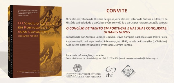Apresentação do livro "O Concílio de Trento em Portugal e nas suas conquistas: olhares novos"