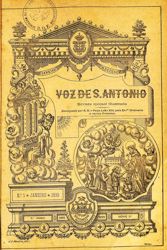 Revista Voz de S. António - Capa da edição de Janeiro de 1899